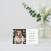 Minimale en professionele zakelijke foto van werkn visitekaartje (Staand voorkant)