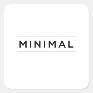 Minimale Essentie Vierkante Sticker