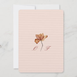 minimale, esthetische en zachte vibe trouwkaart kaart