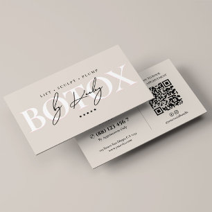 Minimale esthetische verpleegster injector Botox Z Visitekaartje