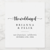 Minimale etiketten voor weddenschappen met kalligr (Enkel label)