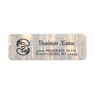 Minimale Etsy / Handmade Shop Verpakkingslabel Etiket