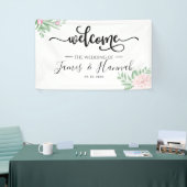 Minimale eucalyptus Blush Pink Wedding Party Spandoek (Beurs)