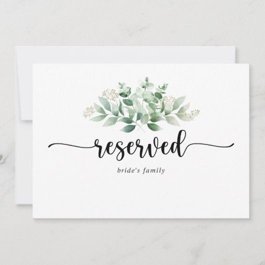 Minimale Eucalyptus Redding Gereserveerd (Voorkant)