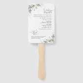 Minimale Eucalyptus Trouwprogramma Handventilator Handwaaier (Achterkant)