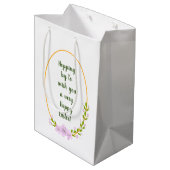 Minimale feestdag voor appelbomen Pasen Medium Cadeauzakje (Achterkant Gekanteld)