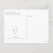 Minimale feestelijke kerstbomen feestdagenkaart (Achterkant)