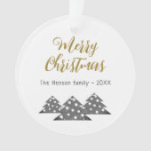 Minimale feestelijke kerstboomserie ornament (voorkant)