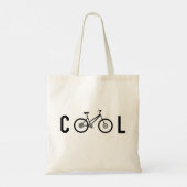 Minimale fiets met fietscyclus voor kool tote bag (Achterkant)