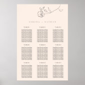 Minimale fijne zweetzaaikaart poster (Voorkant)