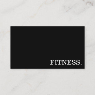 Minimale fitnesstrainer visitekaartje