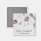 Minimale Floral Magneet (Voorkant / Achterkant)