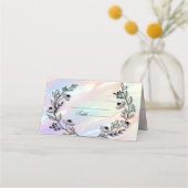 Minimale Flower Place Card (Voorkant)