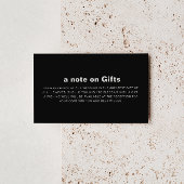 Minimale formale zwarte bruiloft goed informatiekaartje