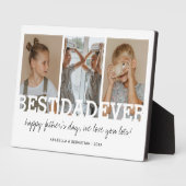 Minimale foto beste vader ooit fotoplaat (Zijkant)