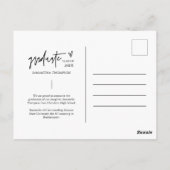Minimale foto die ze maakte van het Afstuderen Briefkaart (Achterkant)
