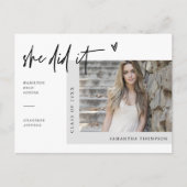 Minimale foto die ze maakte van het Afstuderen Briefkaart (Voorkant)