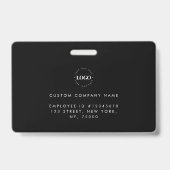 Minimale foto-id-Kaart met aangepaste Logo Badge (Back)