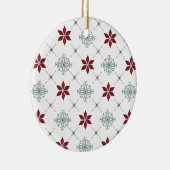 Minimale foto Kerstmis typografie Keramisch Ornament (Rechts)