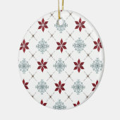 Minimale foto Kerstmis typografie Keramisch Ornament (Links)