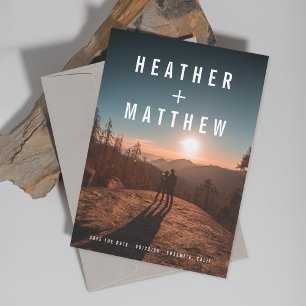 Minimale foto Masculine Save The Date