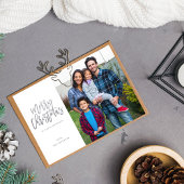 Minimale foto met Silver Sparkle Merry Kerstmis