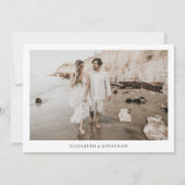 Minimale foto Opslaan Datum Save The Date (Voorkant)