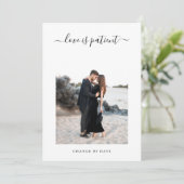 Minimale foto-uitzending bruiloft Datum veranderin Aankondiging (Staand voorkant)