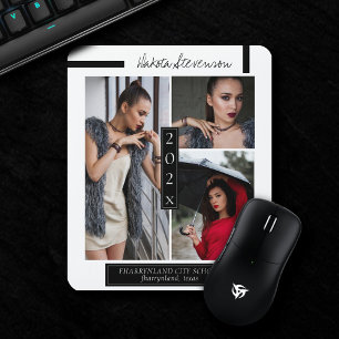 Minimale foto van zwart-wit Afstuderen Muismat