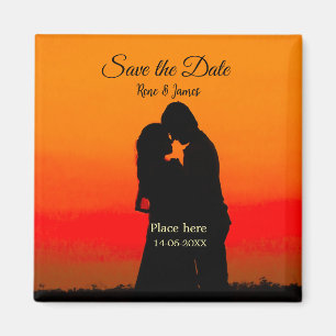 Minimale foto wit zwart klassieke elegante save th magneet