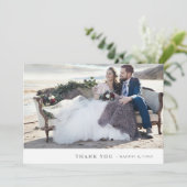 Minimale fotobruiloft Hartelijk dank voor platte K (Staand voorkant)