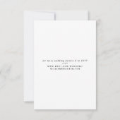 Minimale fotobruiloft Opslaan datum (Achterkant)