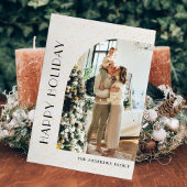 Minimale fotocollage van Kerstmis Wat een jaar Feestdagenkaart