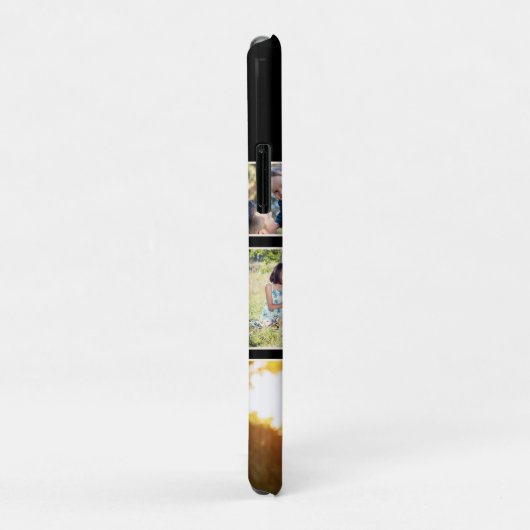 Minimale fotocollage voor moderne monogram Case-Mate iPhone case (Achterkant/rechts)