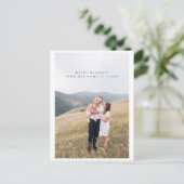 Minimale fotofeestbriefkaart briefkaart (Staand voorkant)