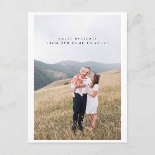 Minimale fotofeestbriefkaart briefkaart (Voorkant)