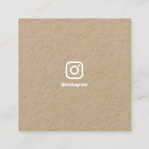 Minimale fotograaf sociale media Instagram kraft Contactkaartje