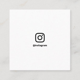 Minimale fotografie social media Instagram foto Contactkaartje