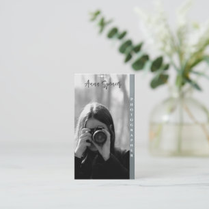 Minimale fotografie Volledige foto Eenvoudig bedri Visitekaartje