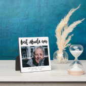 Minimale fotokalligrafie Beste Abuela Ever Gift Fotoplaat (Insitu)