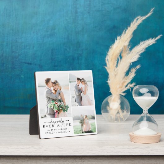 Minimale fotokalligrafie bruiloft fotoplaat (Insitu)