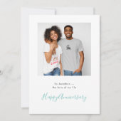 Minimale fotonaam Aangepaste Blauwgroen Jubileum k (Voorkant)