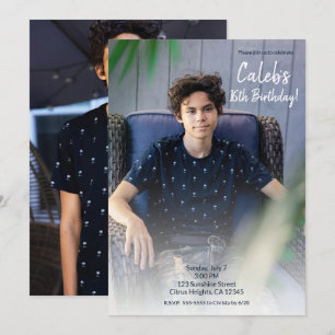 Minimale foto's van verjaardagsfeestdagen kaart