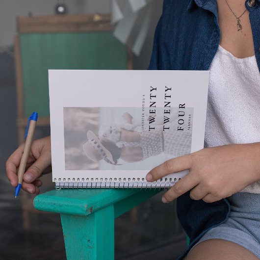 Minimale fototypografie JAAR Planner