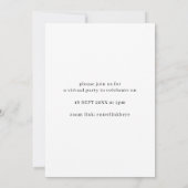 Minimale fotoweddenschap aankondiging (Achterkant)