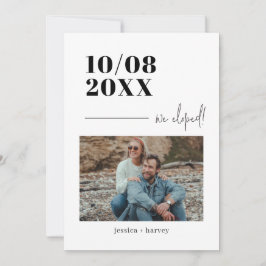 Minimale fotoweddenschap aankondiging