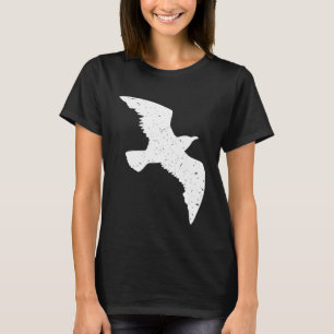 Minimale frequentie vliegende vogelkool Onderdruk T-shirt