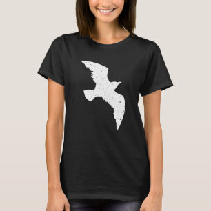 Minimale frequentie vliegende vogelkool Onderdruk T-shirt