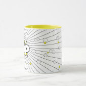 Minimale Fun SUPER POP! Popcorn Pun | Pop Art Mok (Midden)