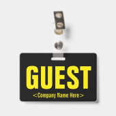 Minimale "GAST" Badge (Achterkant met clip)